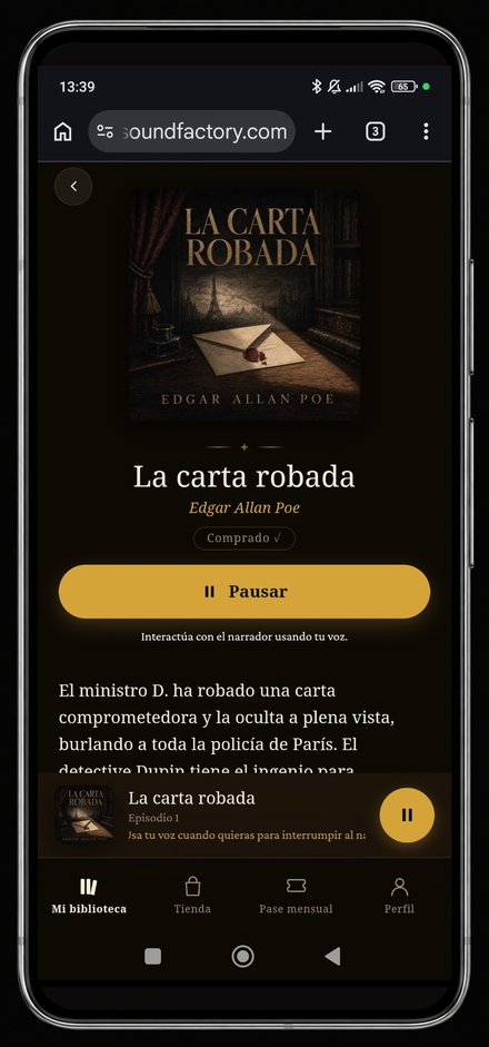 Reproductor del audiolibro